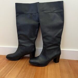 J Crew wide calf black boots